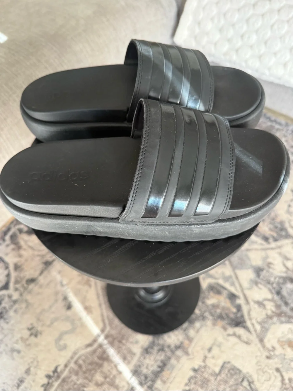 Adidas Women's Adilette Platform Slides Slippers SZ 9